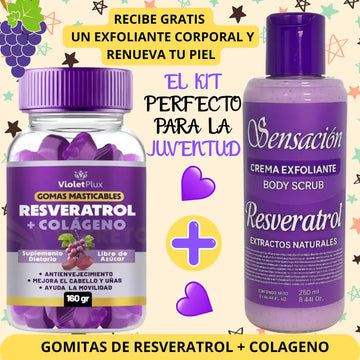 GOMITAS  RESVERATROL+ EXFOLIANTE