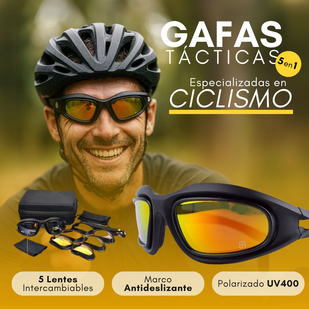 ProShield Rider™ - Gafas Polarizadas Intercambiables de Alto Rendimiento
