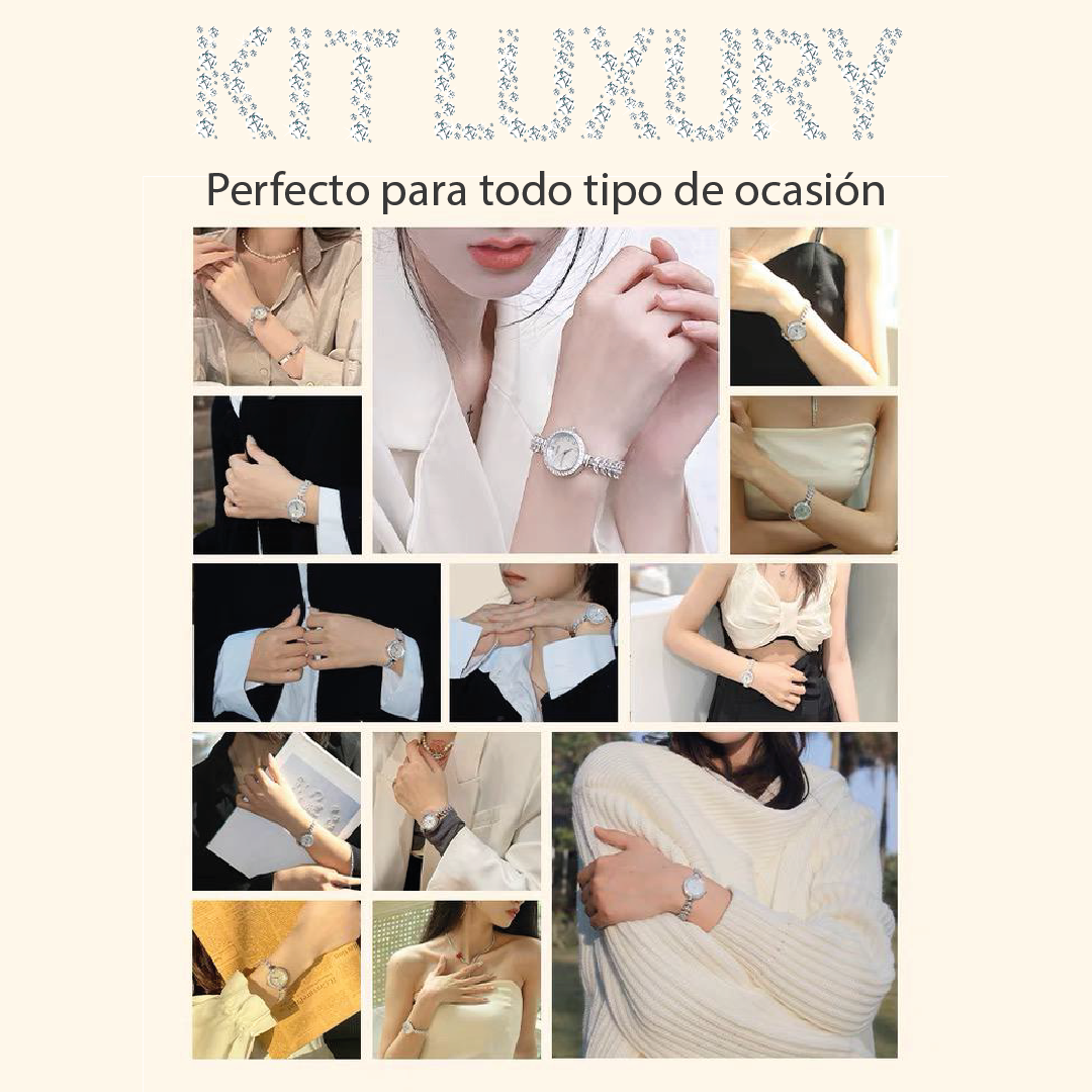 KIT LUXURY DAMA RELOJ