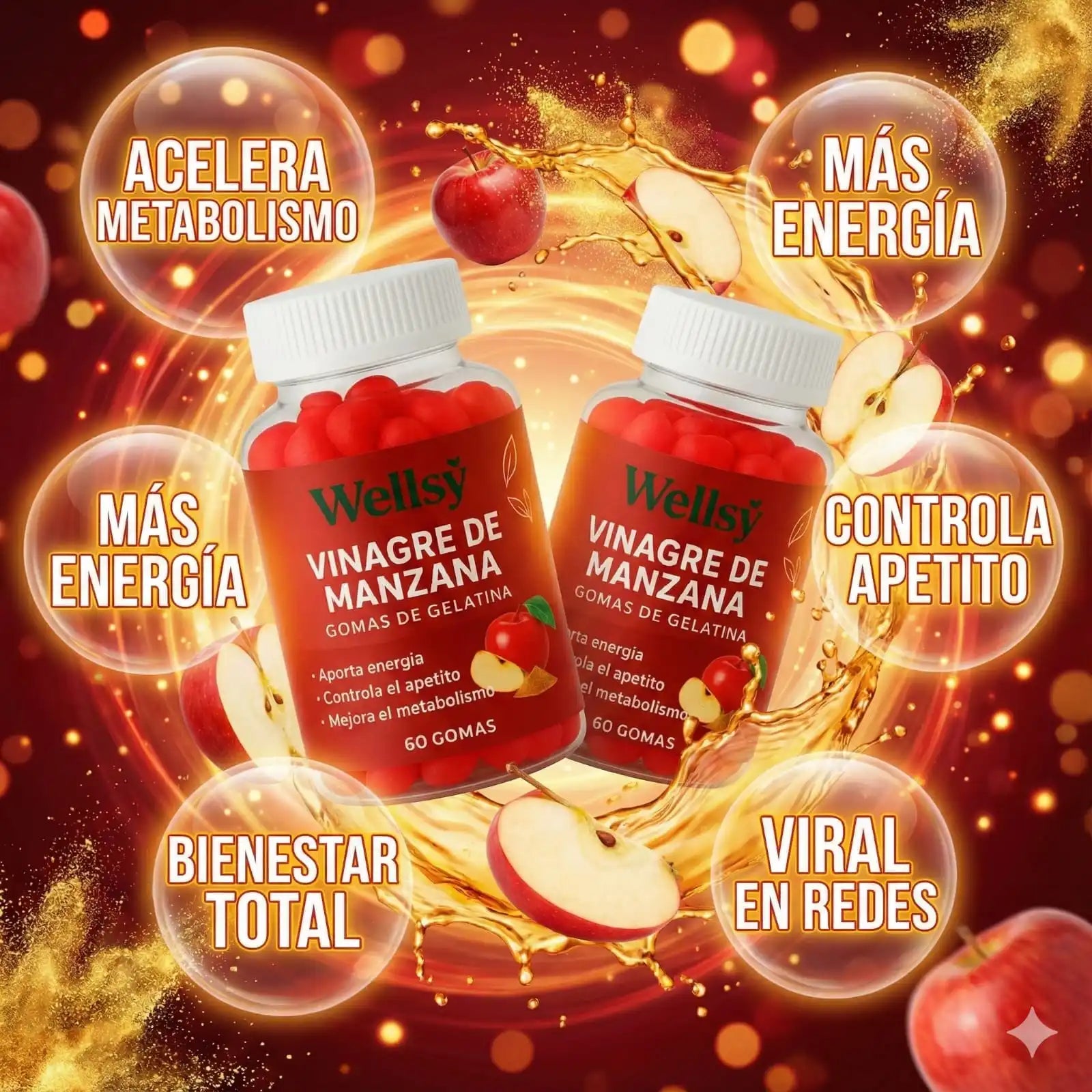 GOMITAS VINAGRE DE MANZANA